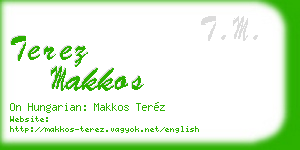 terez makkos business card